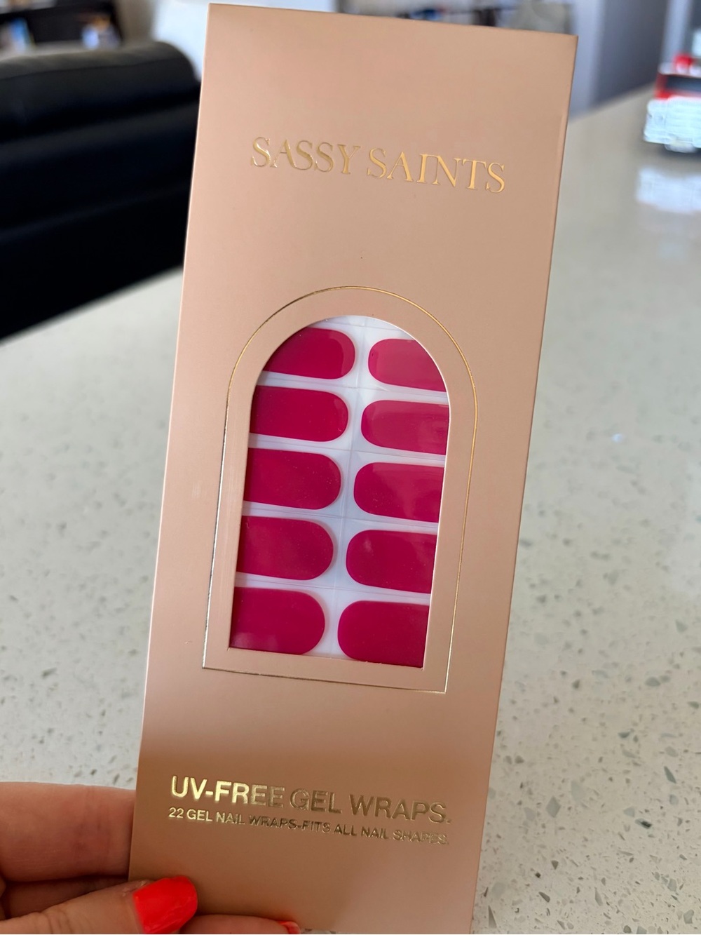 Sassy Saints Rosewater Silk UV-Free Gel Nail Wraps